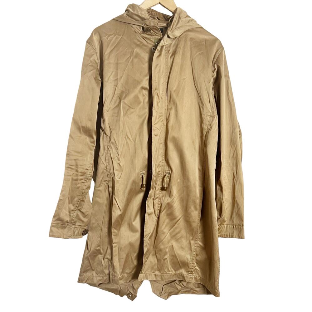A.P.C. Camel Brown Anorak Hooded Jacket Size Medium